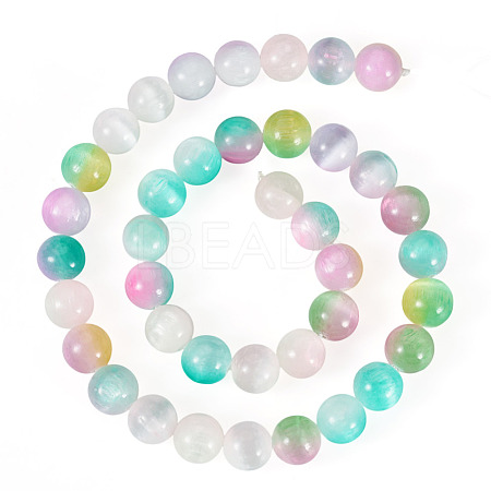 1 Strand Natural Selenite Beads Strands G-TA0002-87A-1