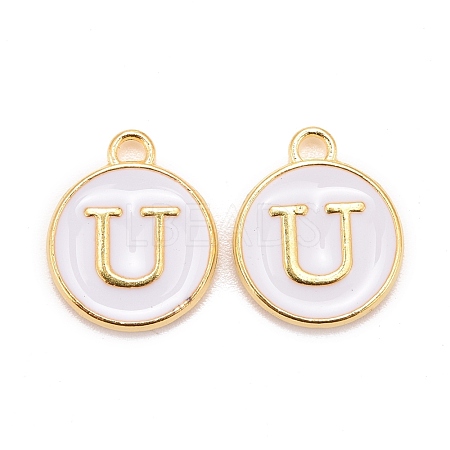 Golden Plated Alloy Charms X-ENAM-S118-01U-1