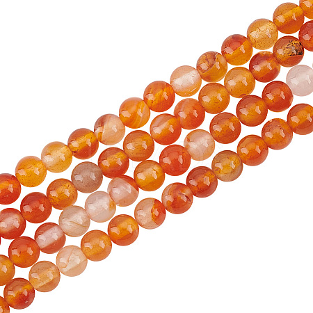 Olycraft 2 Strands Natural Carnelian Beads Strands G-OC0004-99-1