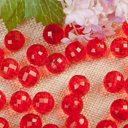 Transparent Acrylic Beads TACR-NH0001-F-10-1