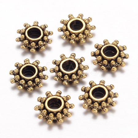 Tibetan Style Alloy Spacer Beads X-GLFH10384Y-NF-1