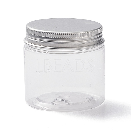 (Defective Closeout Sale: with Scratched Lid)Transparent Plastic Jars CON-XCP0001-85-1