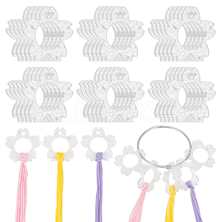 20Pcs Acrylic Floss Bobbin TOOL-OC0001-92D-1