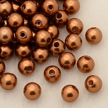 Imitation Pearl Acrylic Beads PL609-12-1