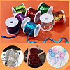   8 rolls 8 colors Eco-Friendly Plastic Paillette Beads PVC-PH0001-27-4