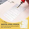 Fingerinspire 2Pcs 2 Style Custom 304 Stainless Steel Cutting Dies Stencils DIY-FG0001-92-5