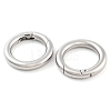 Non-Tarnish 304 Stainless Steel Spring Gate Rings LS-STAS-Q032-1B-1