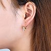 Brass Clip-on Earring Converters Findings KK-Q115-G-6