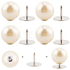 20Pcs ABS Plastic Pearl No Sewing Buttons BUTT-CY0001-22B-7