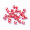 Glazed Porcelain Round Beads PORC-S489-6mm-14-1