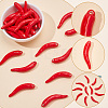 30Pcs Handmade Porcelain Pendants PORC-SC0001-54B-5