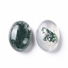 Natural Moss Agate Cabochons G-F697-E02-2