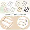 Olycraft 8Pcs 8 Colors Zicn Alloy Slider Buckles FIND-OC0002-01-4