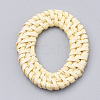 Handmade Spray Painted Reed Cane/Rattan Woven Linking Rings X-WOVE-N007-04F-3