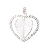 Alloy Pendant Cabochon Settings X-PALLOY-S107-004S-RS-3