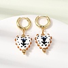 Brass Hoop Dangle Earrings KK-CBA8324-26G-02-3