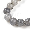 Natural Labradorite Beads Stretch Bracelets BJEW-T022-04E-3