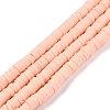 Flat Round Handmade Polymer Clay Bead Spacers CLAY-R067-3.0mm-13-1