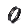 201 Stainless Steel Grooved Finger Ring Settings STAS-WH0027-27G-EB-1