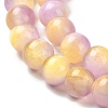 Natural Selenite Dyed Beads Strands G-P493-02I-3