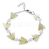 Butterfly Natural New Jade Beaded Bracelets for Girl Women BJEW-S145-002A-2