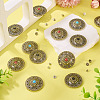 12 Sets 3 Colors Flat Round Alloy Snap Buttons FIND-TA0008-15-7