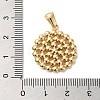 Golden Plated 304 Stainless Steel Pendants STAS-L272-006G-02-3