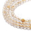 Natural Gold Rutilated Quartz Beads Strands LS-G-G161-A17-05-4
