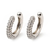 Cubic Zirconia C-Shaped Cuff Earrings EJEW-G295-19P-04-5