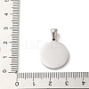304 Stainless Steel Pendants STAS-I204-A-P-3