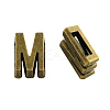 Tibetan Style Alloy Letter Slide Charms TIBEB-Q055-13AB-NR-1