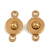 304 Stainless Steel Snap Clasps LS-STAS-K311-03G-1