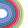 Handmade Polymer Clay Beads Strands CLAY-ZX006-01-M-2