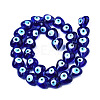 Handmade Evil Eye Lampwork Beads Strands LAMP-N029-010D-2