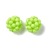 Handmade Plastic Woven Beads KY-P015-04F-2
