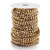 304 Stainless Steel Cuban Link Chain STAS-B019-02C-G-3