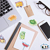 Cartoon Animal & Food Paper Stickers Set DIY-M031-51-6