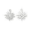 Brass Micro Pave Cubic Zirconia Pendants KK-Z136-43A-P-1