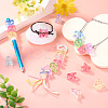 20Pcs UV Plating Transparent Acrylic European Beads OACR-TADJ0001-19A-5