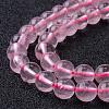 Natural Rose Quartz Bead Strands G-R173-10mm-04-3