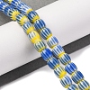 Handmade Lampwork Chevron Beads Strands LAMP-K041-01A-04-2