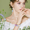80Pcs 5 Colors Transparent Acrylic Pendants OACR-BM0001-05-7