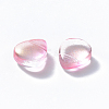 Transparent Spray Painted Glass Beads GLAA-T016-29A-2