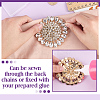 Brass Rhinestone Applique DIY-FG0009-88A-3