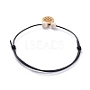 Unisex Adjustable Cowhide Cord Charm Bracelet Sets BJEW-JB04972-01-3