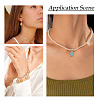 5Pcs 5 Colors Oval Brass Charms KK-TADJ0001-14-6