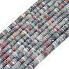 Natural African Bloodstone Beads Strands G-P575-B11-4x1mm-2