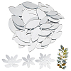 200Pcs 2 Styles Mirror Surface Mosaic Tiles Glass Cabochons DIY-OC0012-43-1