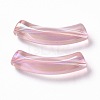 UV Plating Transparent Rainbow Iridescent Acrylic Beads OACR-A016-01K-2