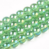 Electroplate Transparent Glass Beads Strands GLAA-T032-T8mm-AB17-1